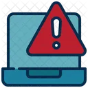 Laptop User Caution Icon