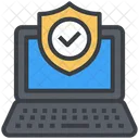 Cyber Security Laptop Icon