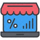 Shopping Ecommerce Laptop Icon