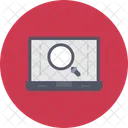Laptop Search Scan Icon