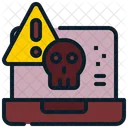 Laptop Fraud Warning Icon