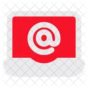 Laptop Email Receive Icon