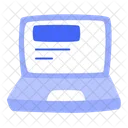 Laptop Database Electronic Icon