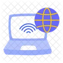 Laptop Network Browsing Icon