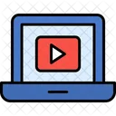 Laptop Video Play Icon
