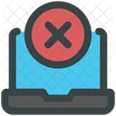 Laptop Cross Invalidation Icon