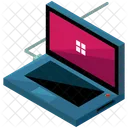 Dark Laptop Charge Icon