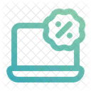 Laptop Computer Discount Icon