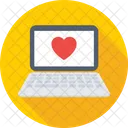 Laptop Love Valentine Icon