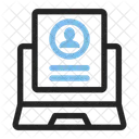 Laptop Profile Account Icon