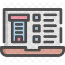 Laptop Booking Hotel Icon