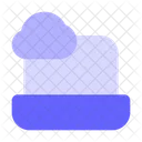 Laptop Cloud Connection Online Data Icon
