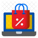 Laptop Ecommerce Shopping Icon