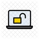 Entsperren Zugegriffen Laptop Symbol