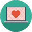 Laptop Love Dating Icon