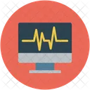 Laptop Pulse Signal Icon