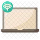 Laptop Wifi Notebook Icon