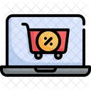 Laptop Cart Online Icon