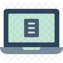 Laptop Document Presentation Icon