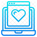 Laptop Computer Valentine Icon