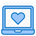 Laptop Romance Valentine Icon