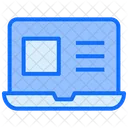 Laptop Web Learning Icon