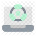 Laptop Nuclear Science Icon