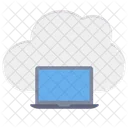 Laptop Online Cloud Icon