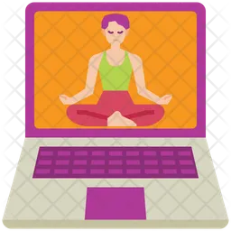 Online Yoga  Icon