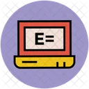 Laptop Pc E Learning Icon