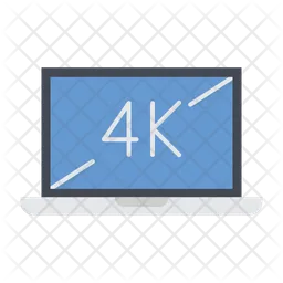 Laptop 4 K  Icon