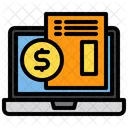 Laptop Bill Payment Icon