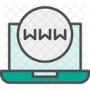 Laptop Web Search Web Icon