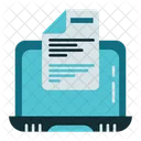 Laptop Document File Icon