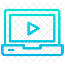 Laptop Medien Abspielen Video Abspielen Symbol