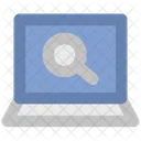 Laptop Magnifier Find Icon