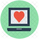 Laptop Heart Love Icon