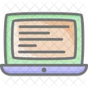 Laptop Program Code Icon Icon