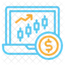 Laptop Chart Currency Icon
