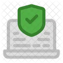 Laptop Protected Antivirus Icon