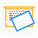 Laptop Paper Document Icon