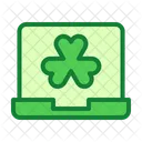 Laptop Clover Leaf Icon