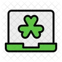 Laptop Clover Leaf Icon