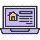 Laptop Smart Home Furniture Icon