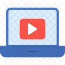 Laptop Video Play Icon