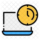 Laptop Time Efficiency Icon