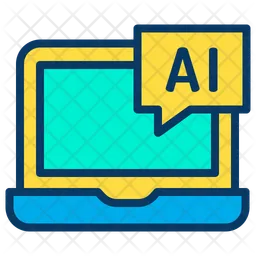 Laptop Ai  Icon