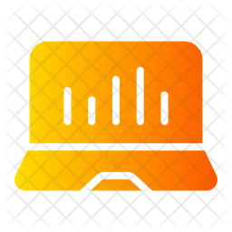 Laptop-Analyse  Symbol