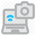 Laptop And Camera Wifi  Icon