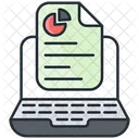 Laptop And Documents Icon